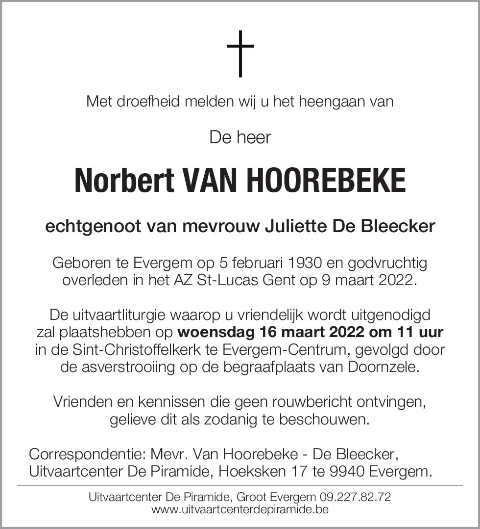 Norbert Van Hoorebeke