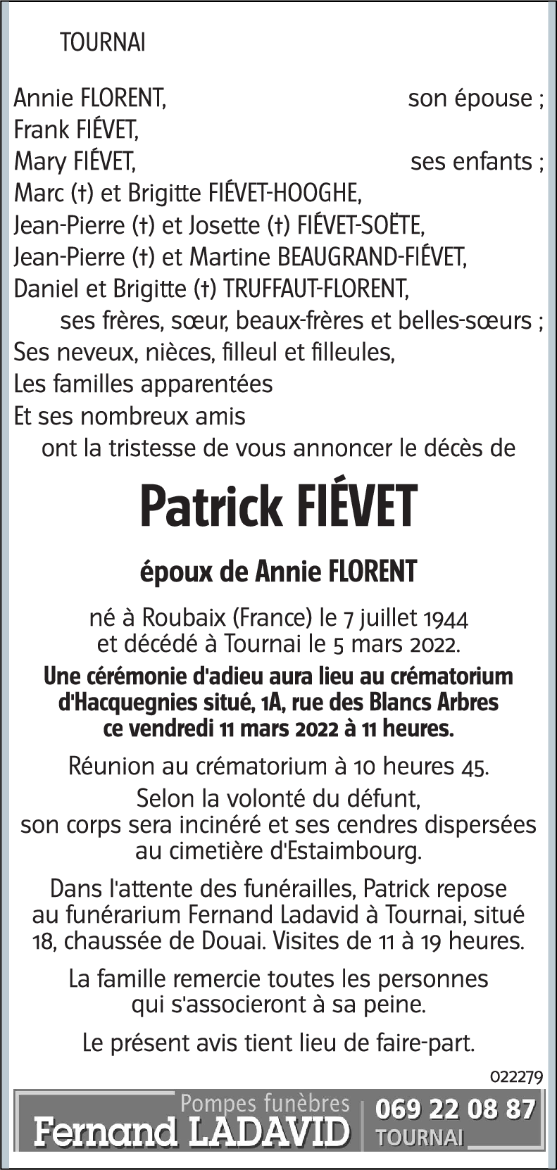 Patrick FIÉVET