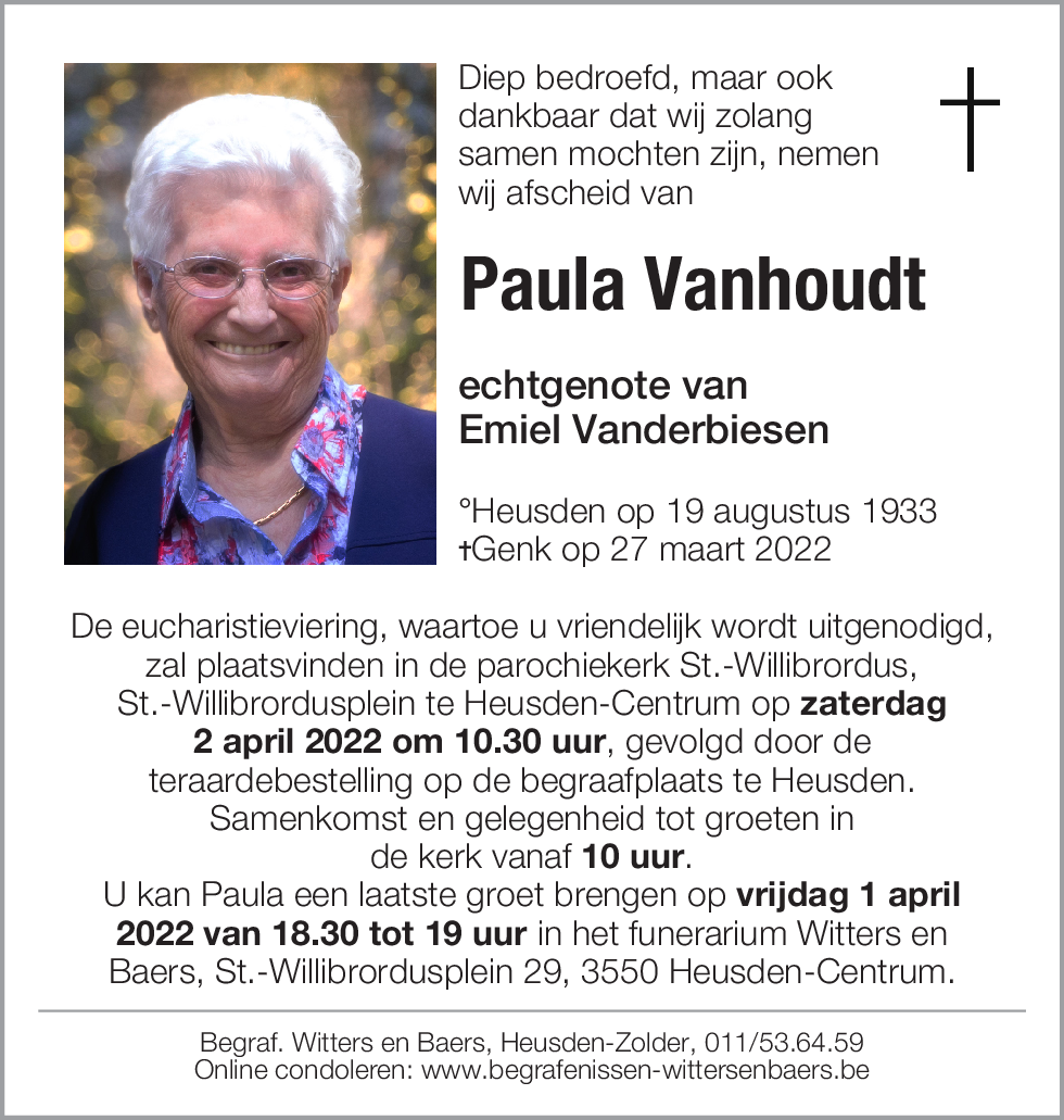 Paula Vanhoudt