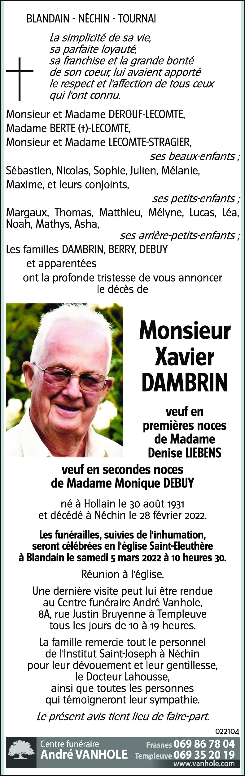 Xavier DAMBRIN