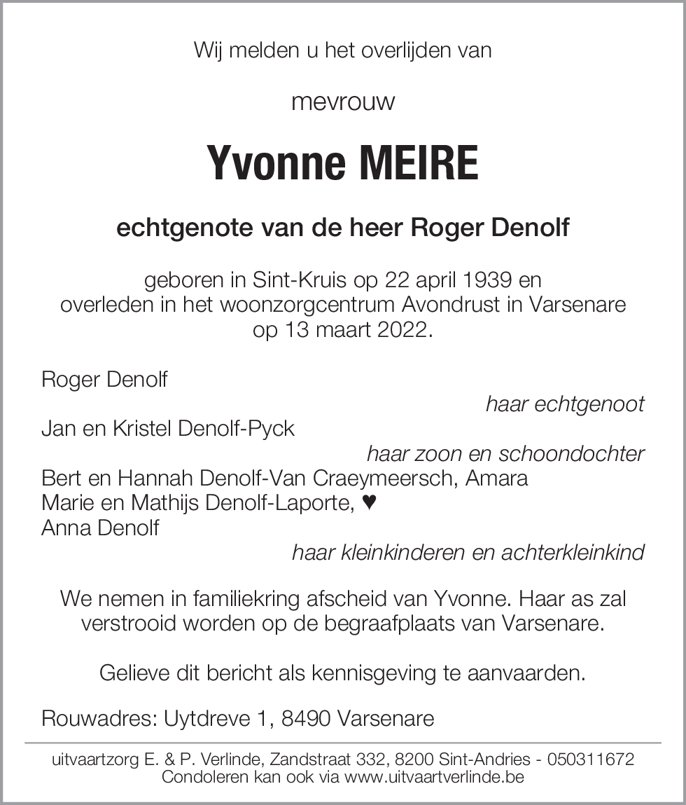 Yvonne Meire