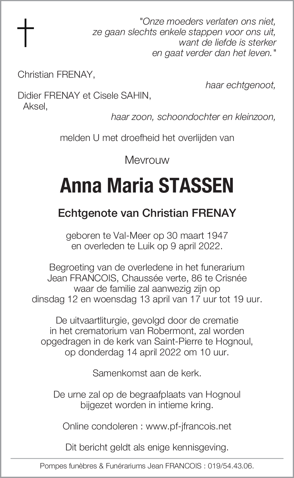 Anna Maria Stassen