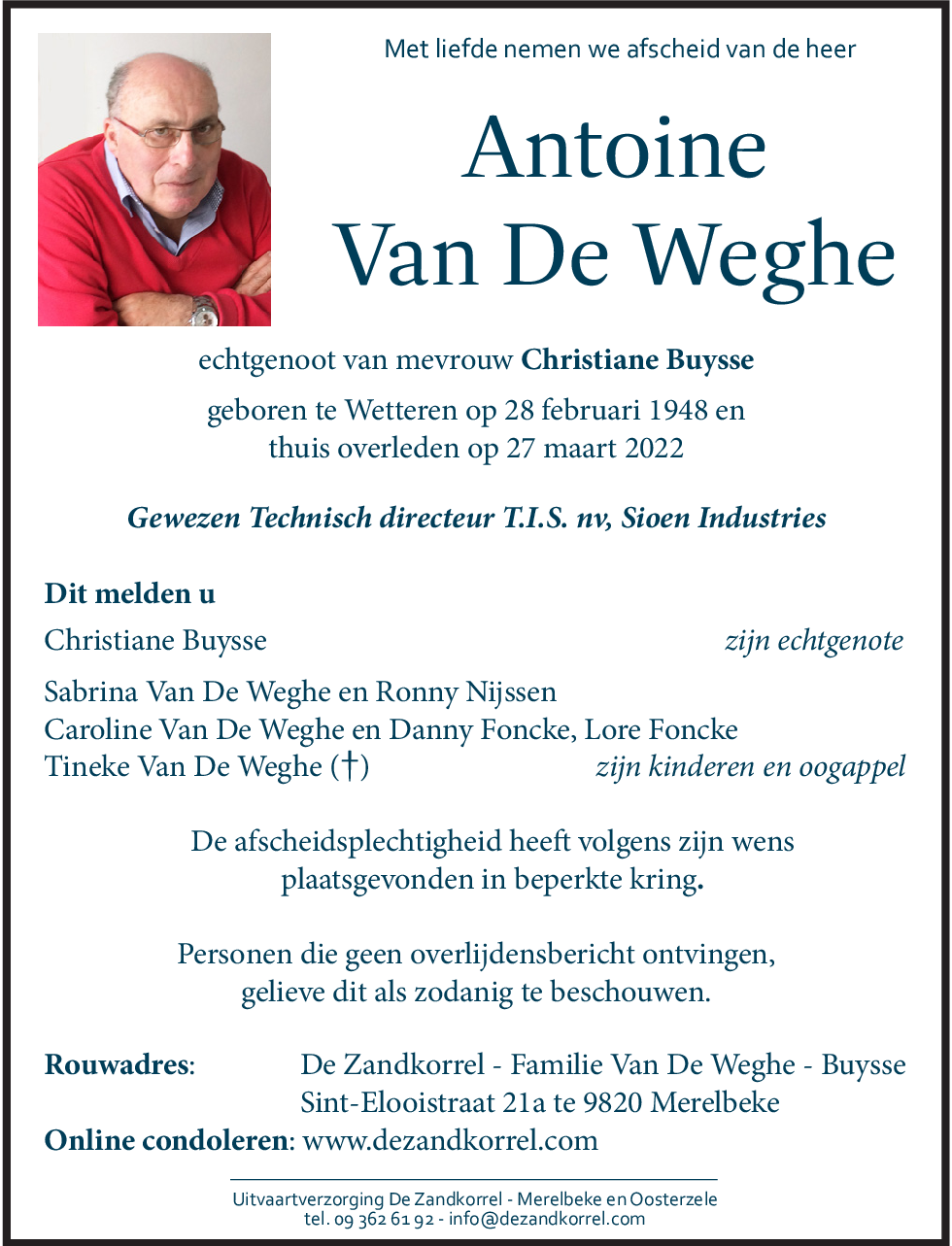 Antoine Van De Weghe