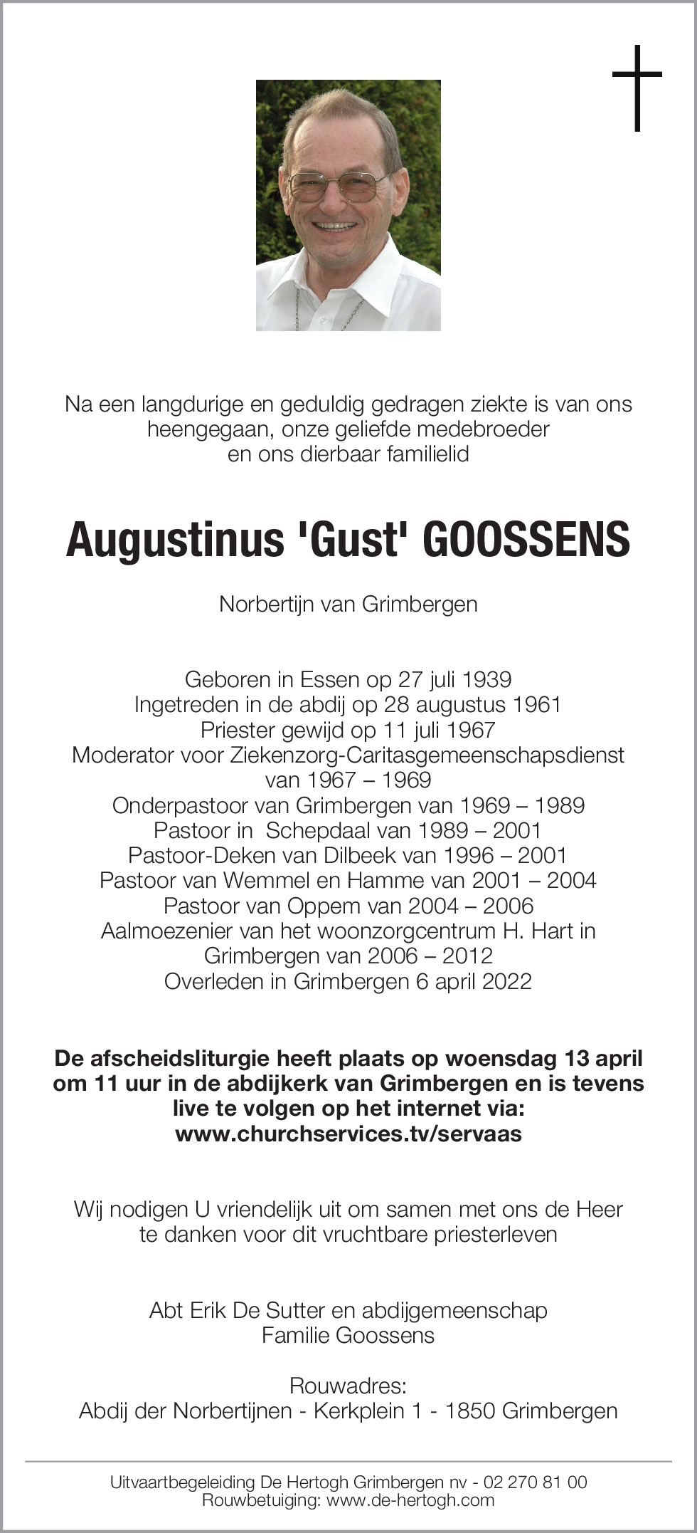 Augustinus 'Gust' GOOSSENS