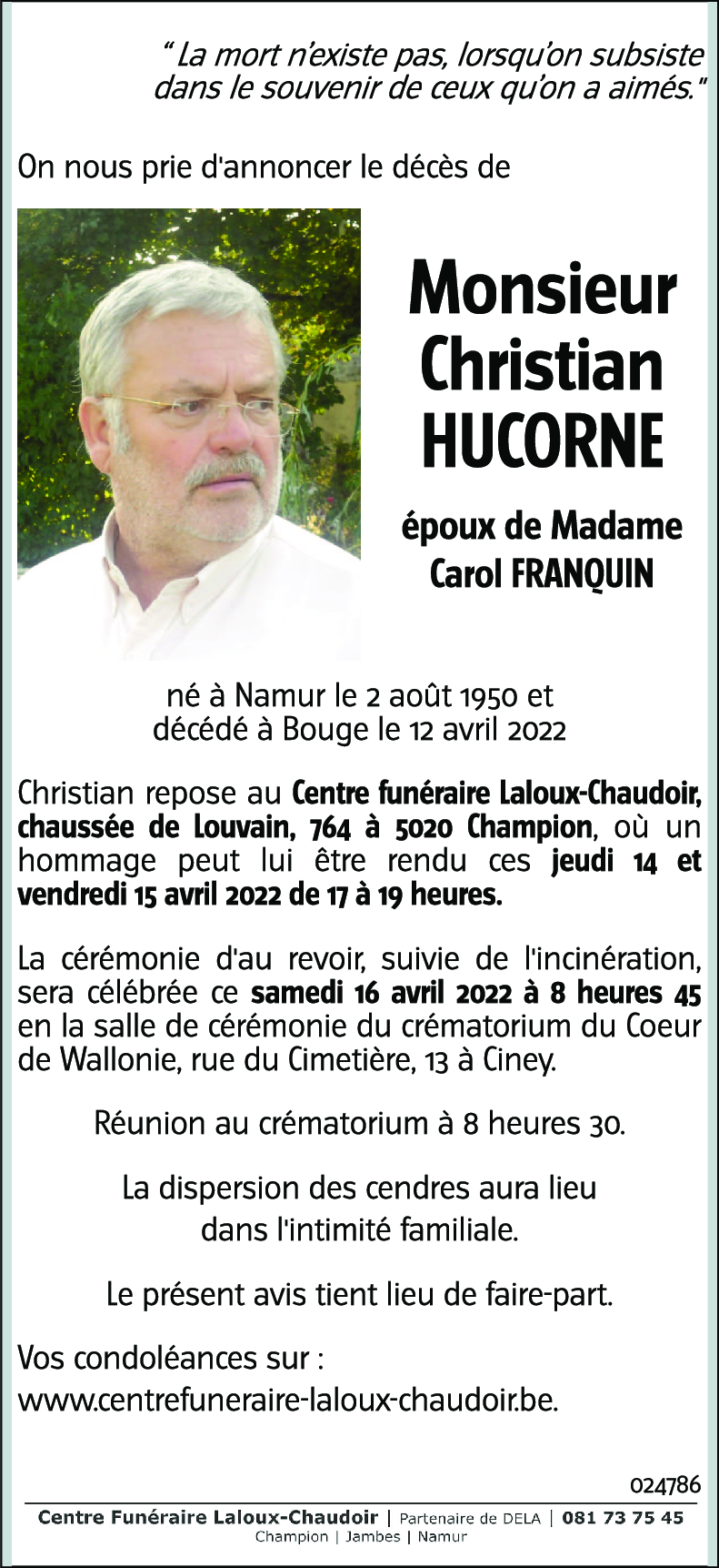 Christian HUCORNE