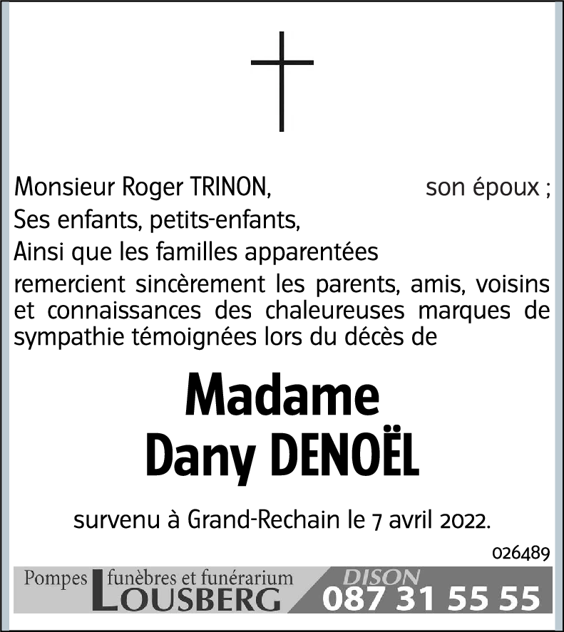 Dany TRINON-DENOËL
