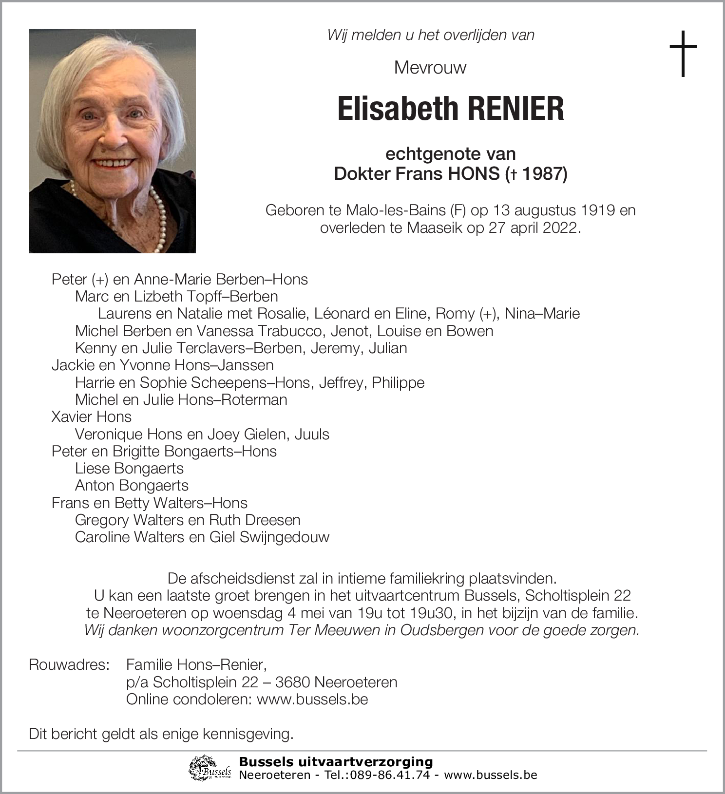 Elisabeth RENIER