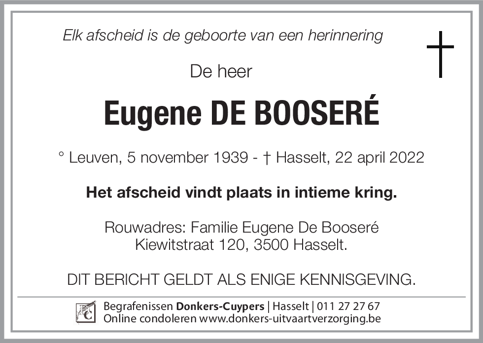 Eugene De Booseré