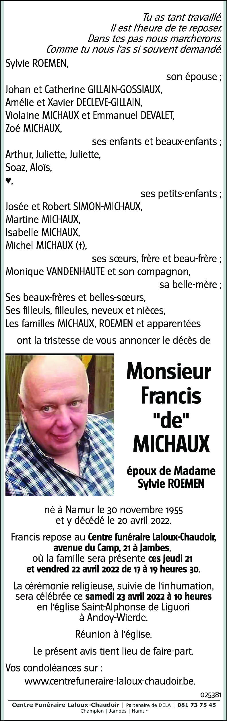 Francis MICHAUX