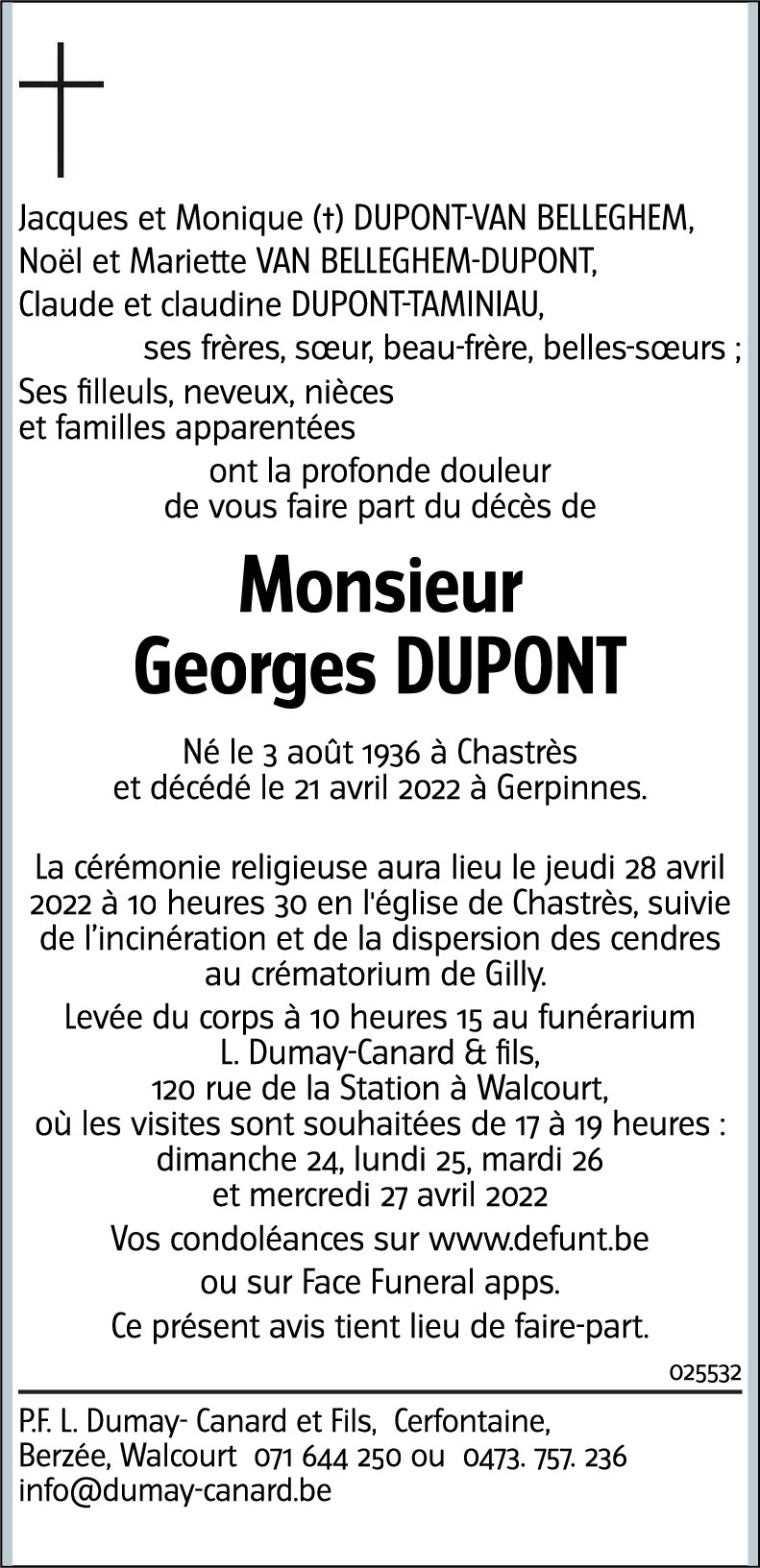 Georges DUPONT