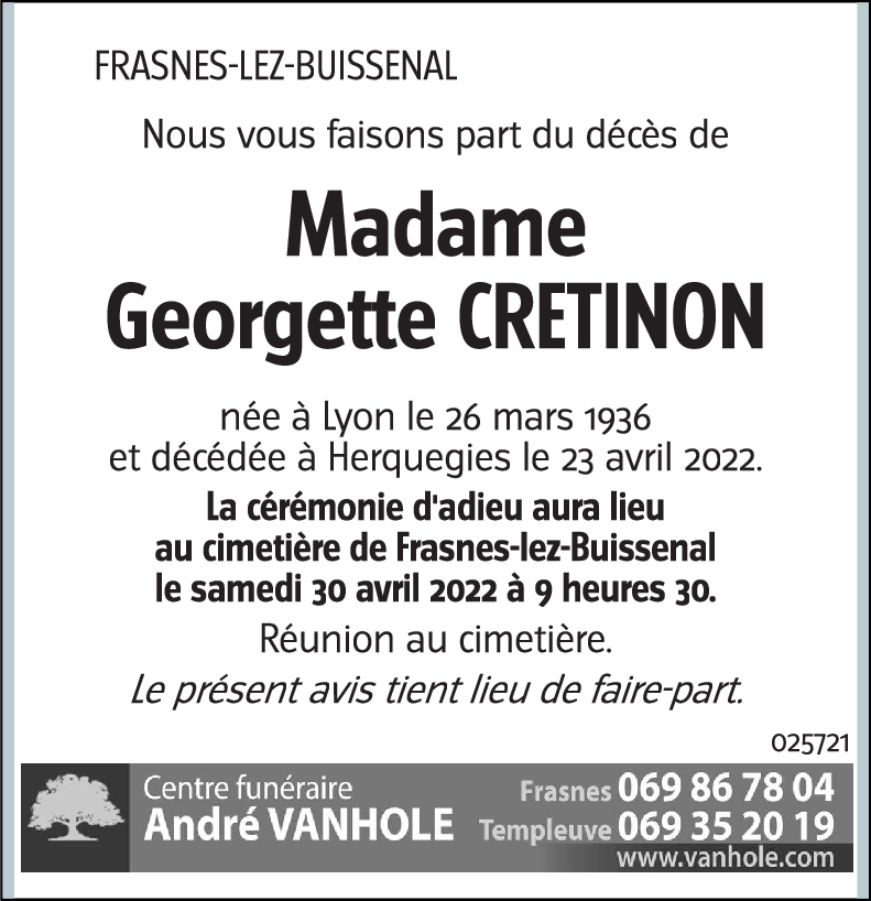 Georgette CRETINON