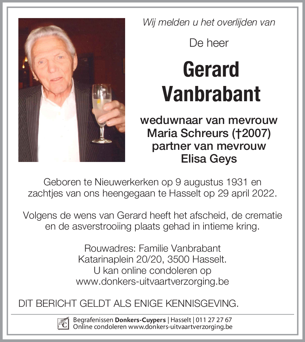 Gerard Vanbrabant