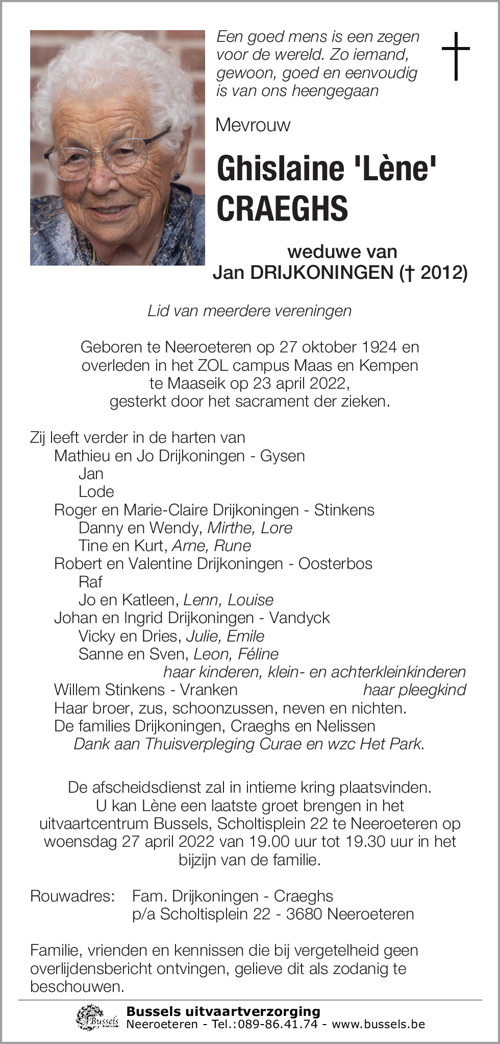 Ghislaine CRAEGHS