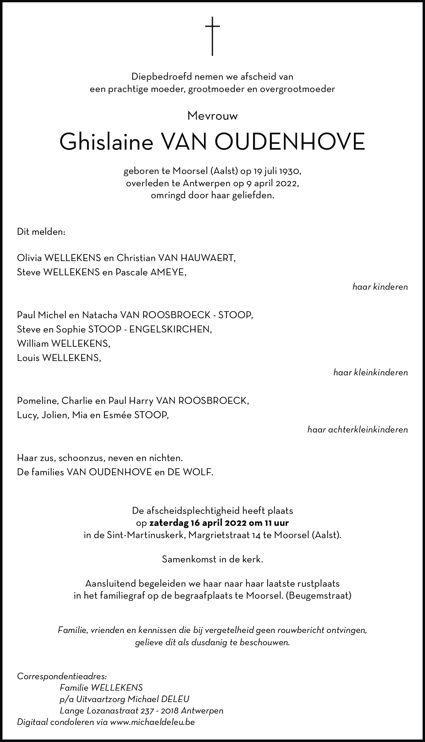 Ghislaine Van Oudenhove