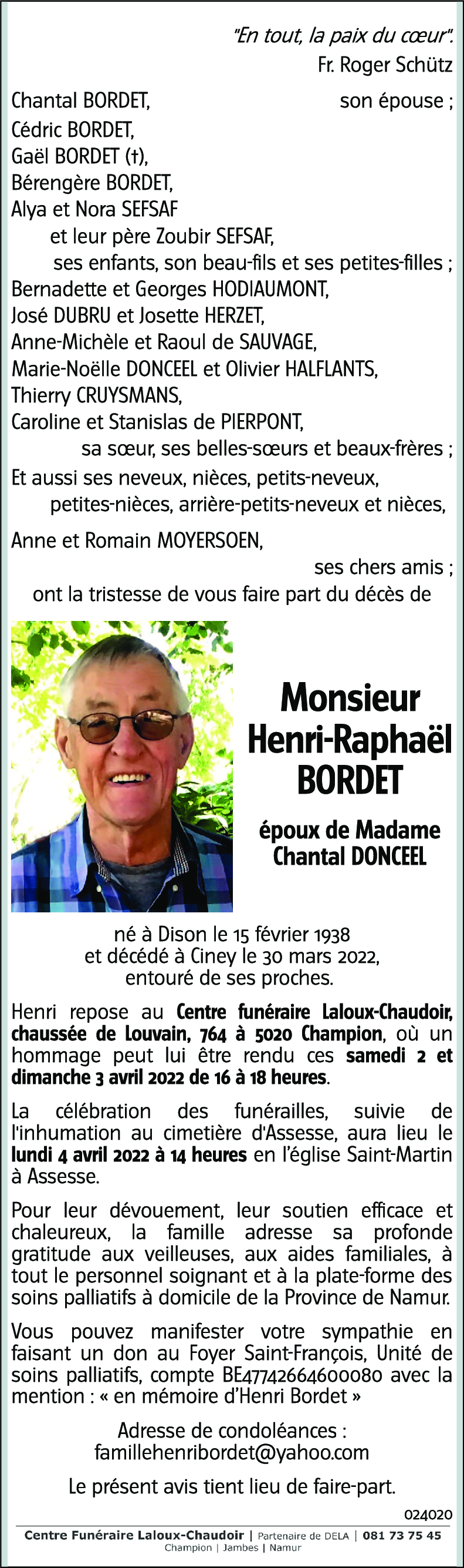 Henri-Raphaël BORDET