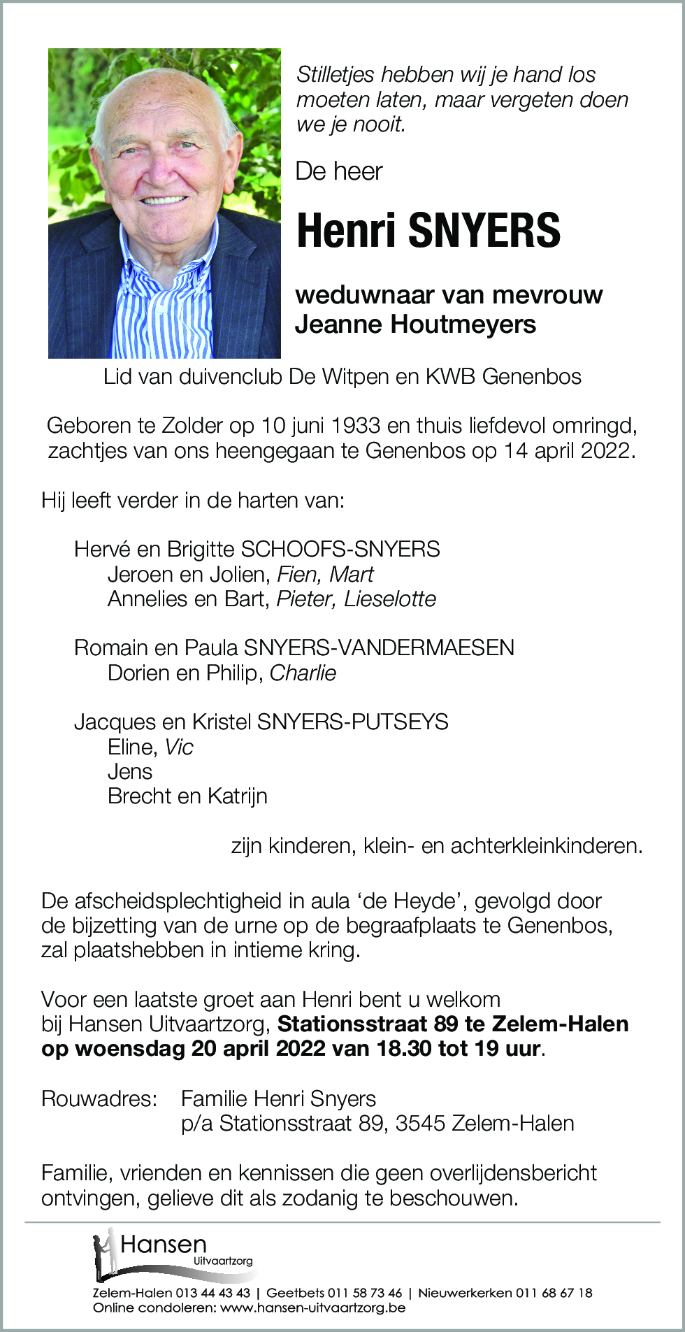 Henri SNYERS