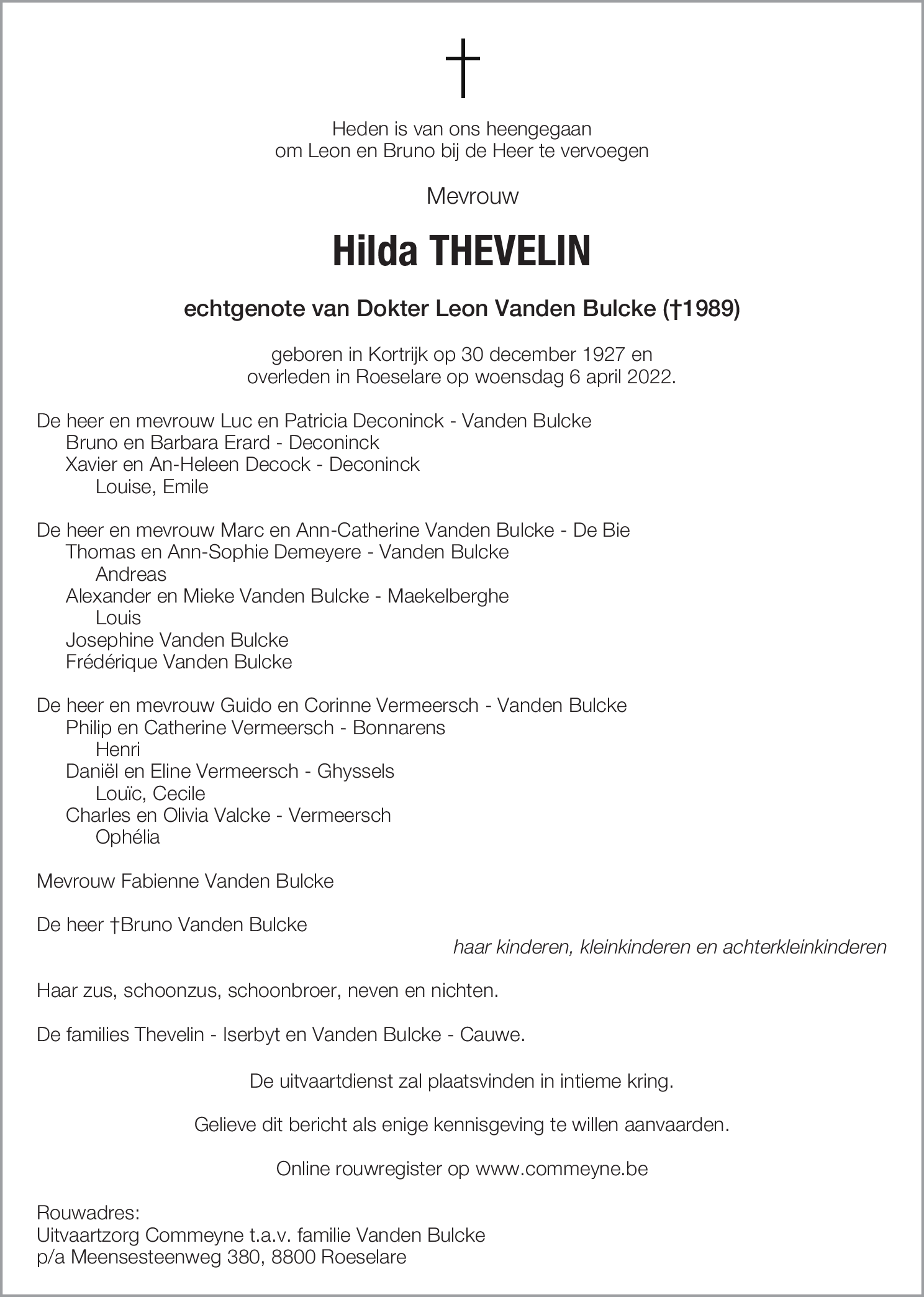 Hilda Thevelin