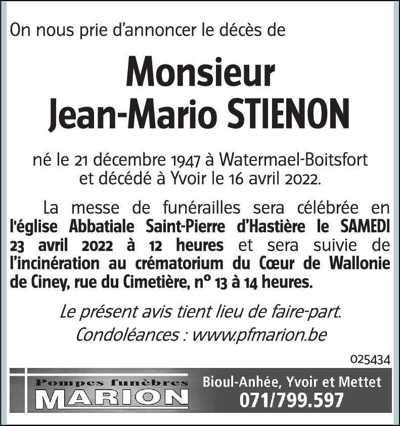 Jean-Mario STIENON