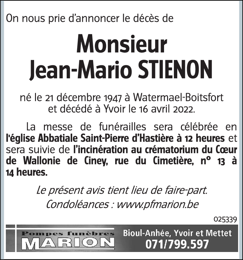 Jean-Mario STIENON