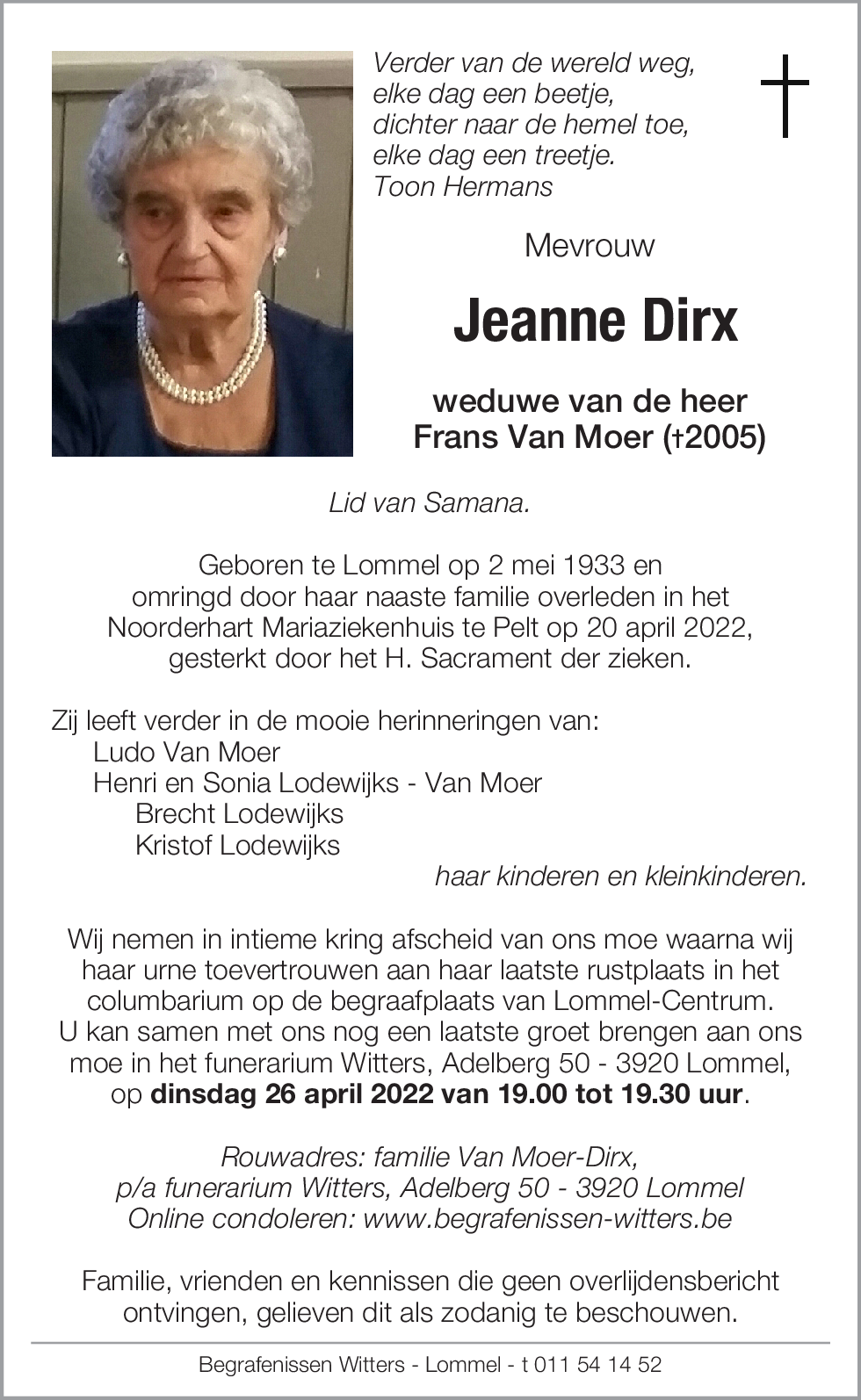 Jeanne Dirx