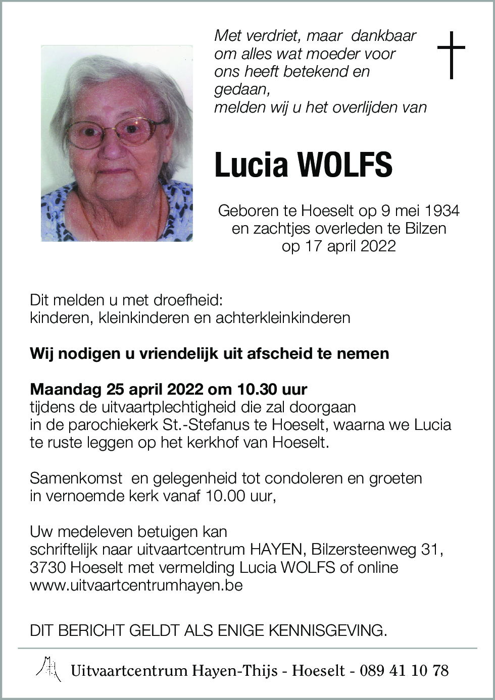 Lucia WOLFS