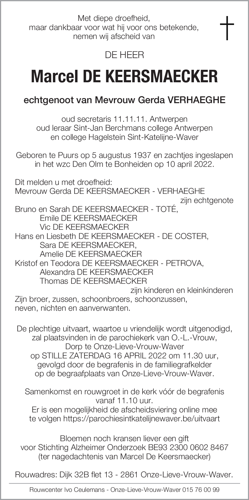 Marcel De Keersmaecker