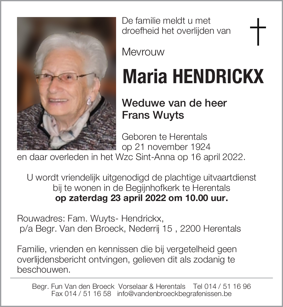 Maria Hendrickx