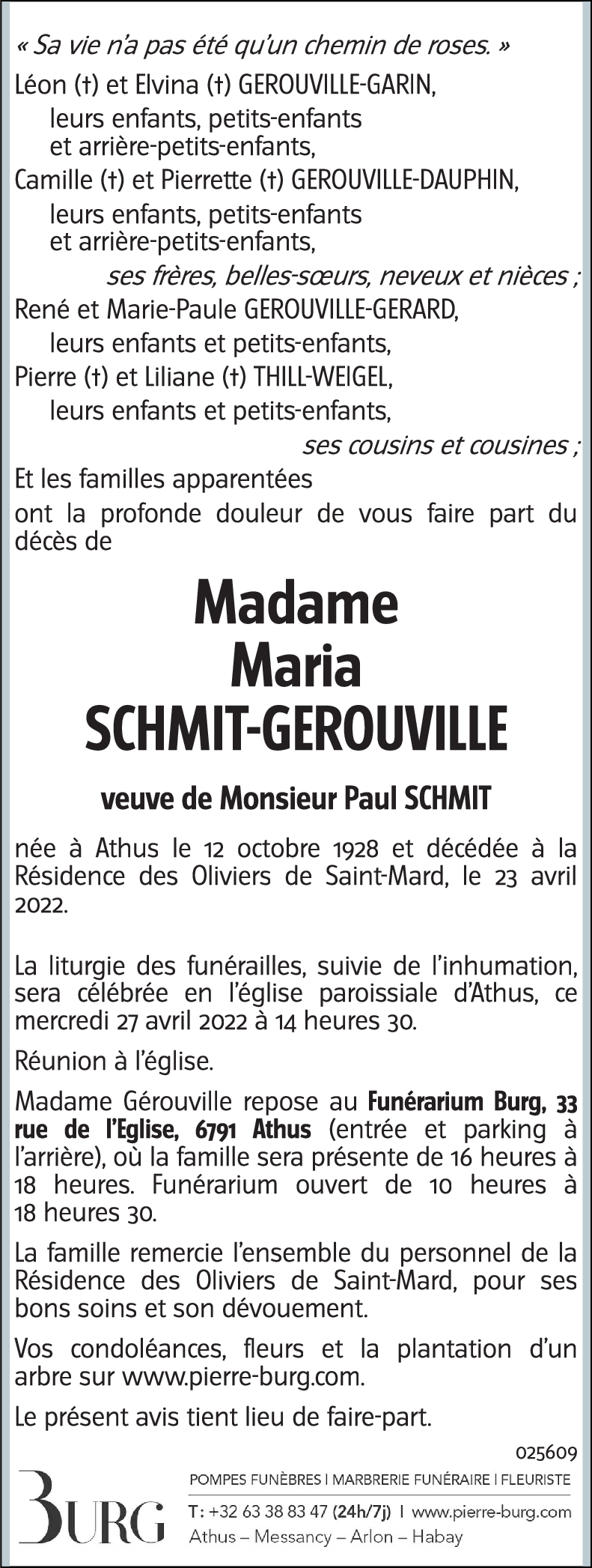 Maria SCHMIT-GEROUVILLE