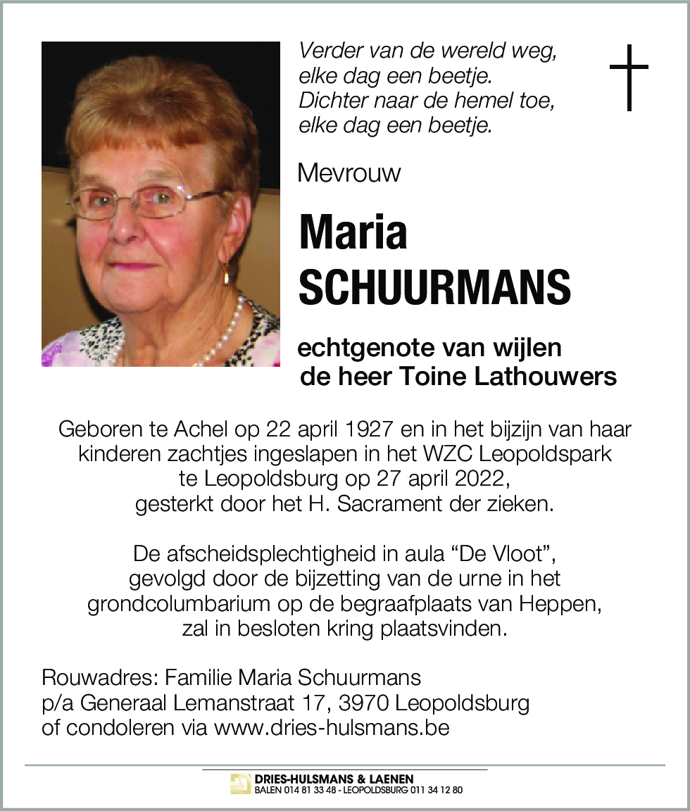 Maria Schuurmans