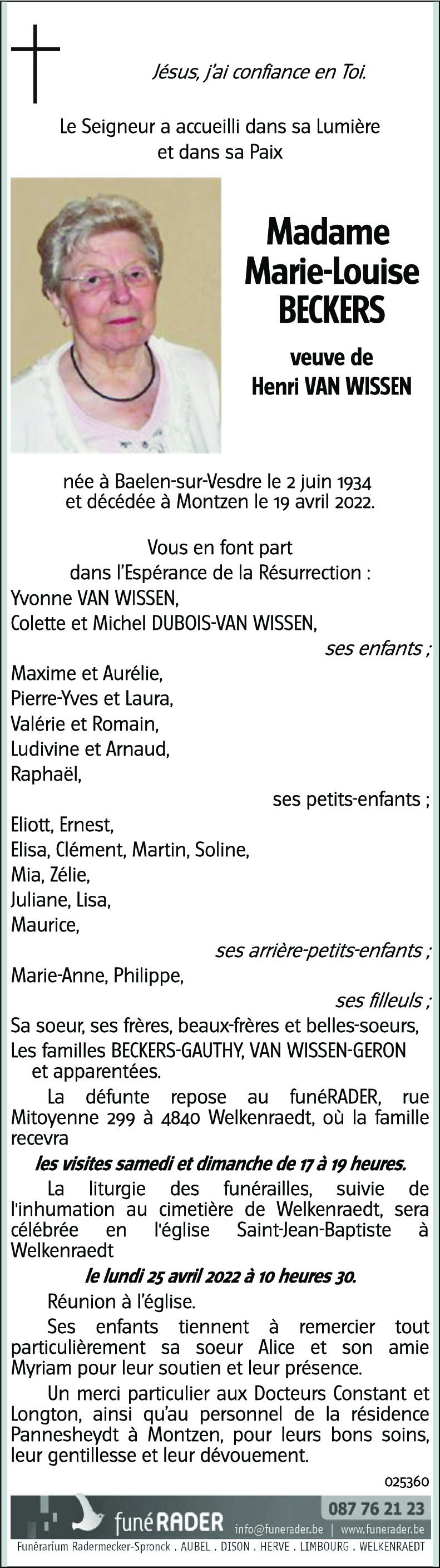 Marie-Louise BECKERS