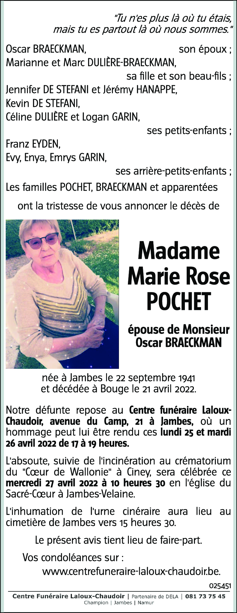 Marie Rose POCHET
