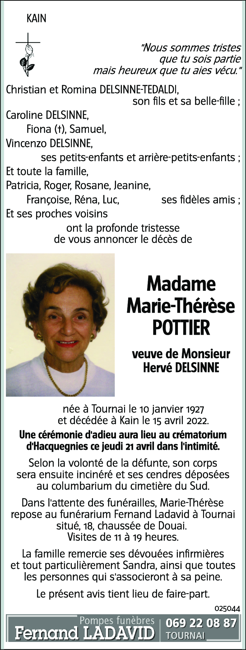 Marie-Thérèse POTTIER