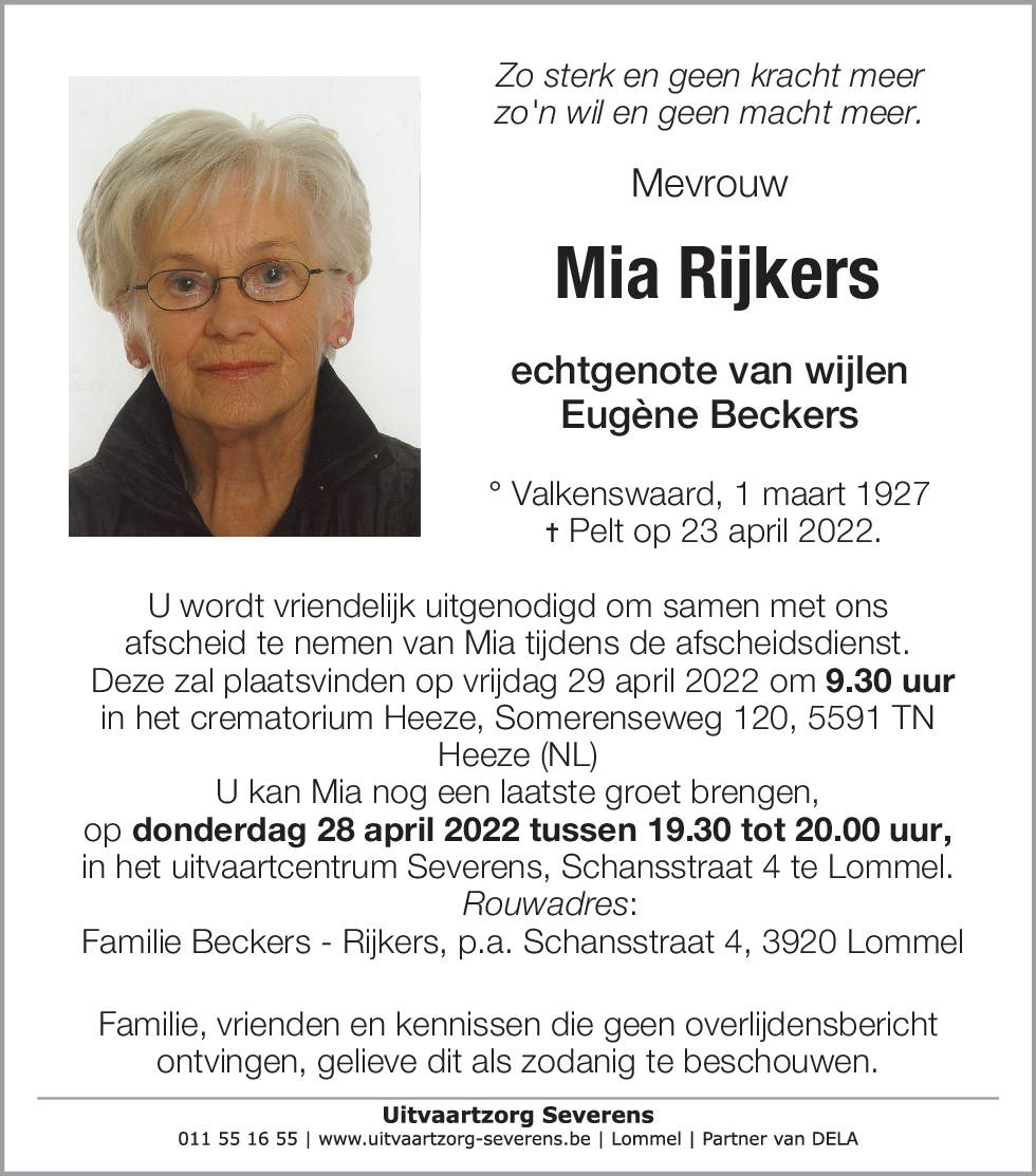 Mia RIjkers