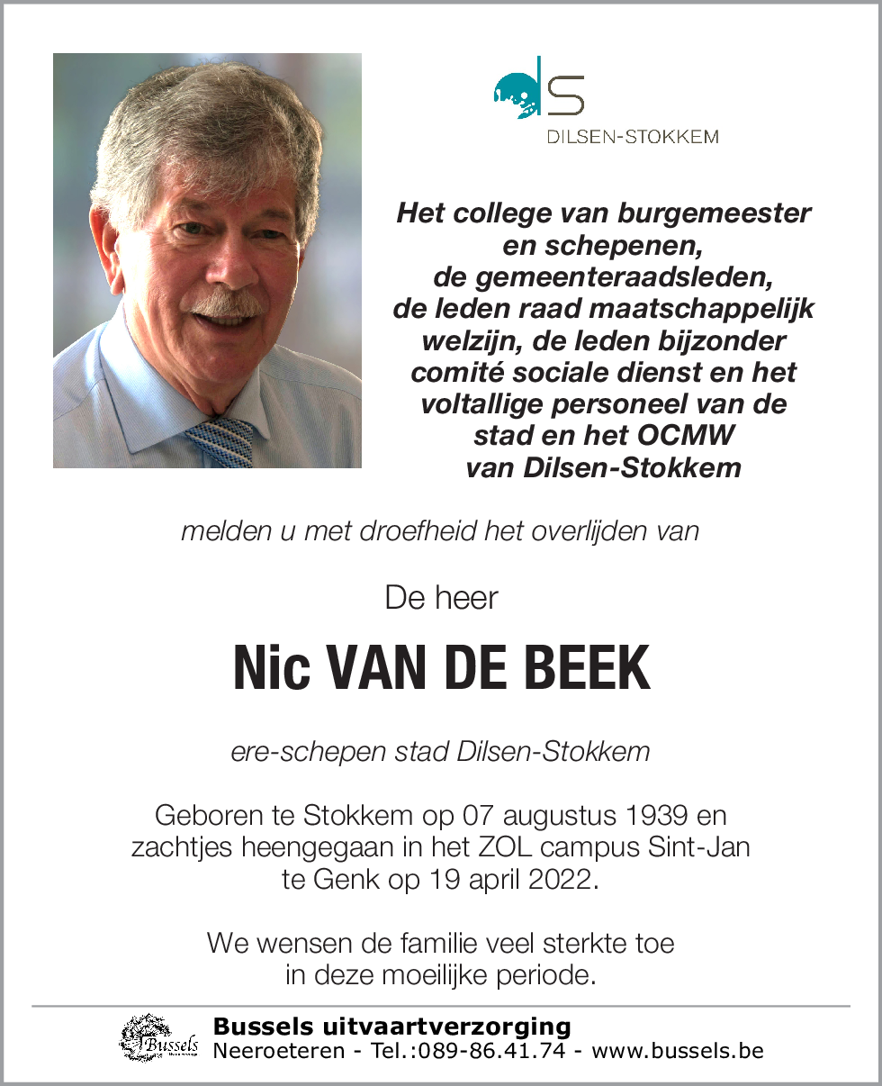 Nic VAN DE BEEK