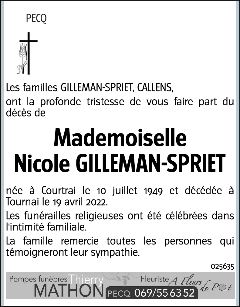 Nicole GILLEMAN-SPRIET