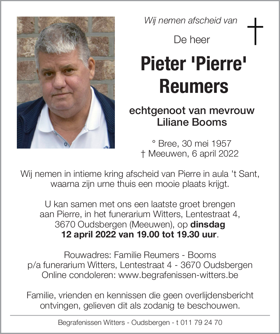 Pieter 'Pierre' Reumers
