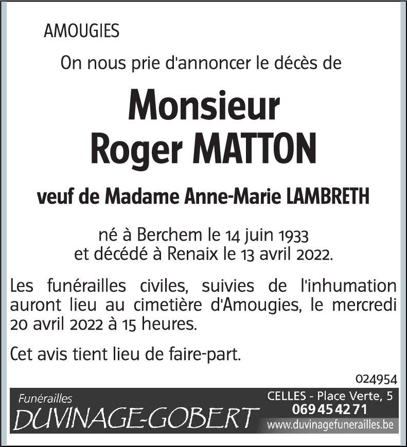 Roger MATTON