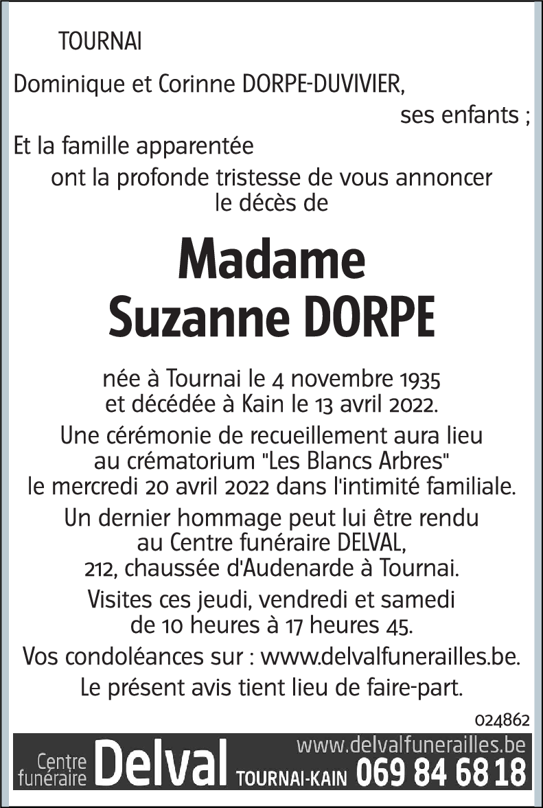 Suzanne DORPE