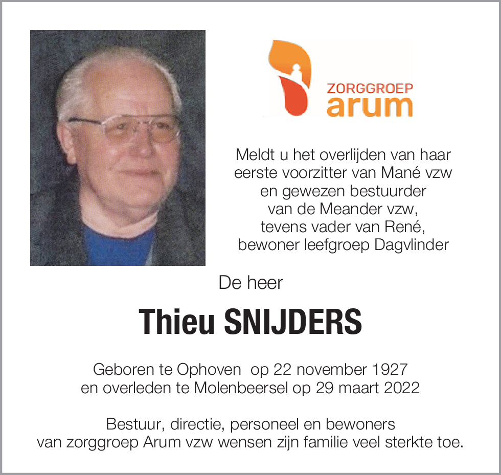 Thieu SNIJDERS