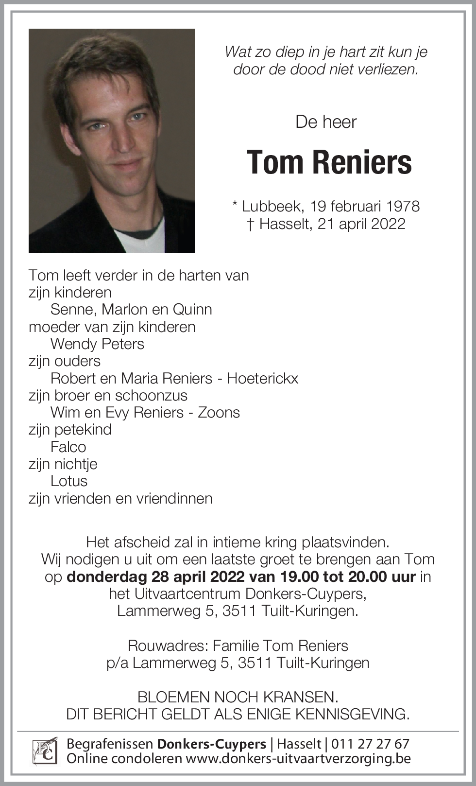 Tom Reniers