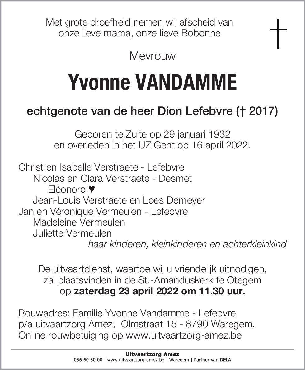 Yvonne Vandamme