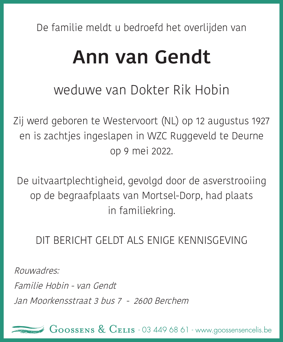 Ann van Gendt