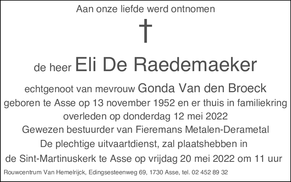 Eli De Raedemaeker