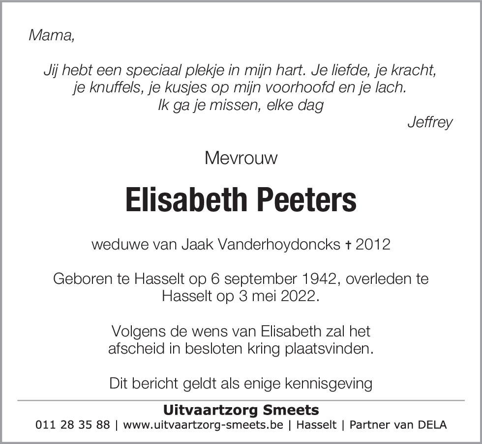 Elisabeth Peeters