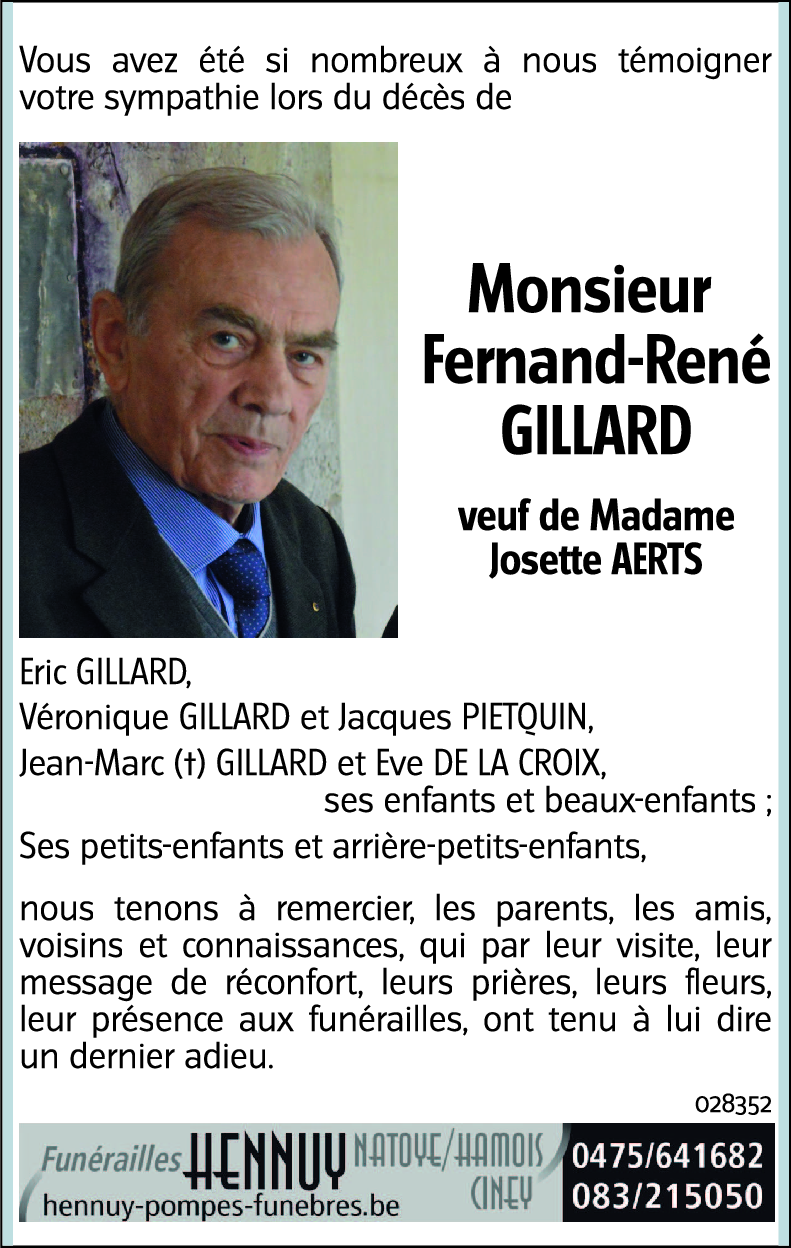 Fernand-René GILLARD