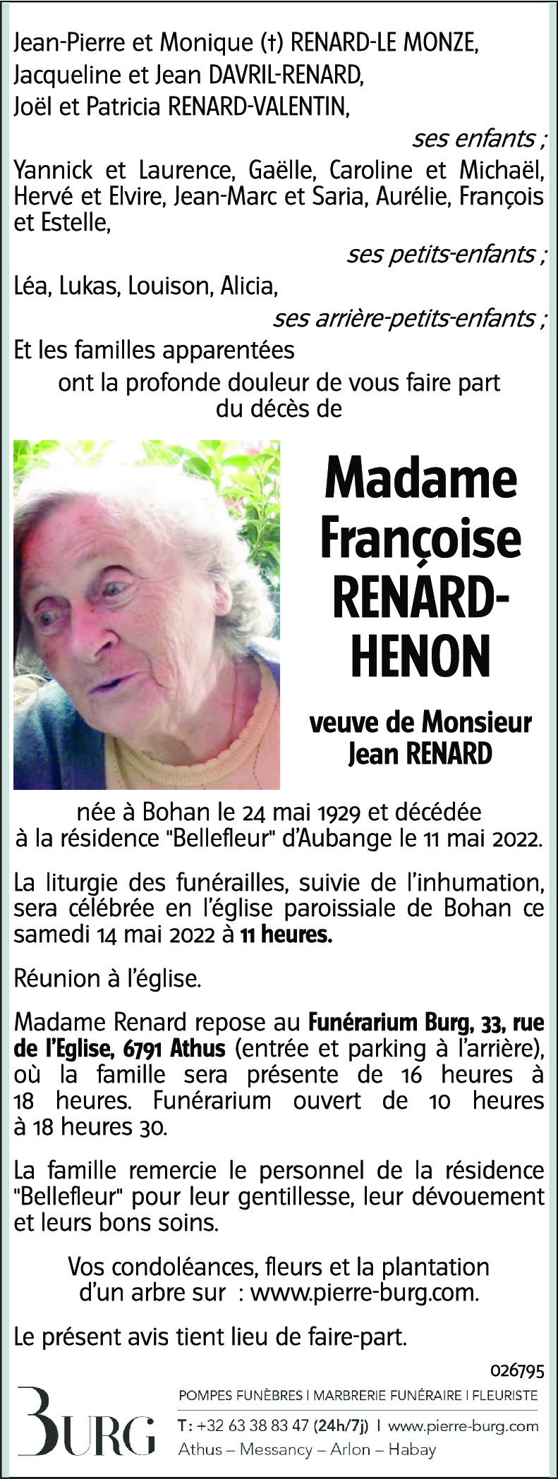 Françoise RENARD-HENON