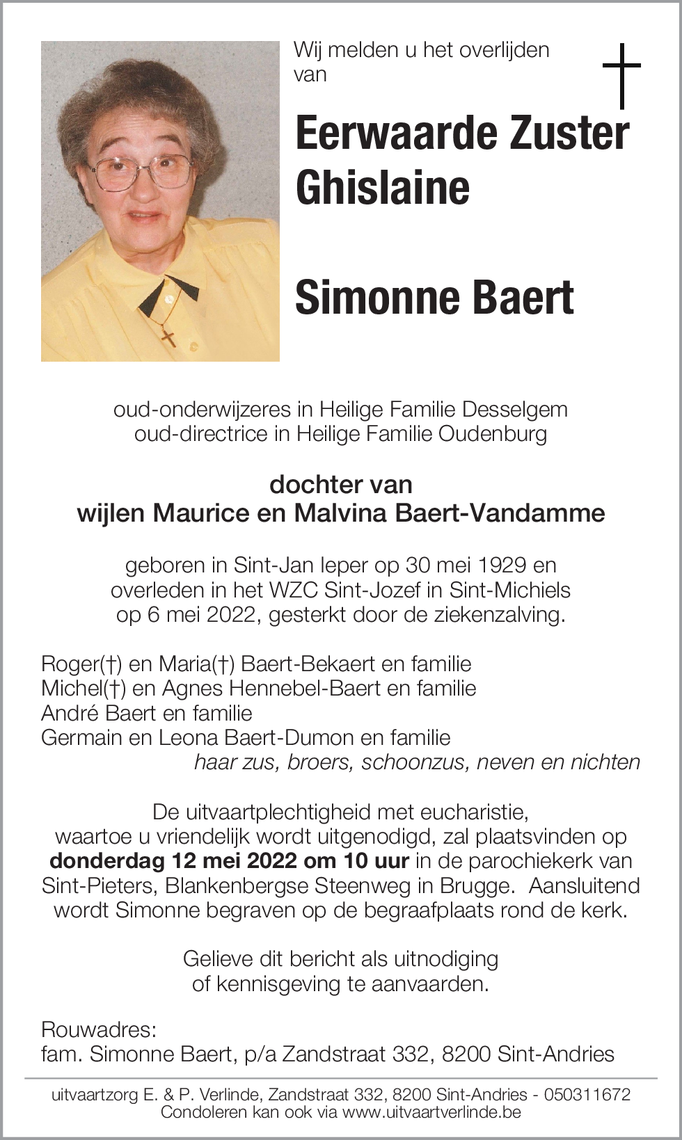 Ghislaine Simonne Baert
