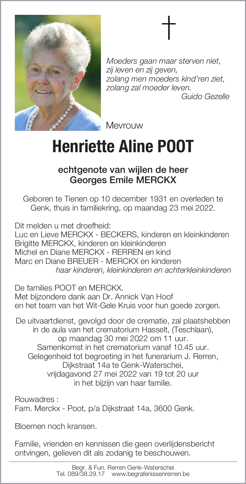 Henriette Aline POOT