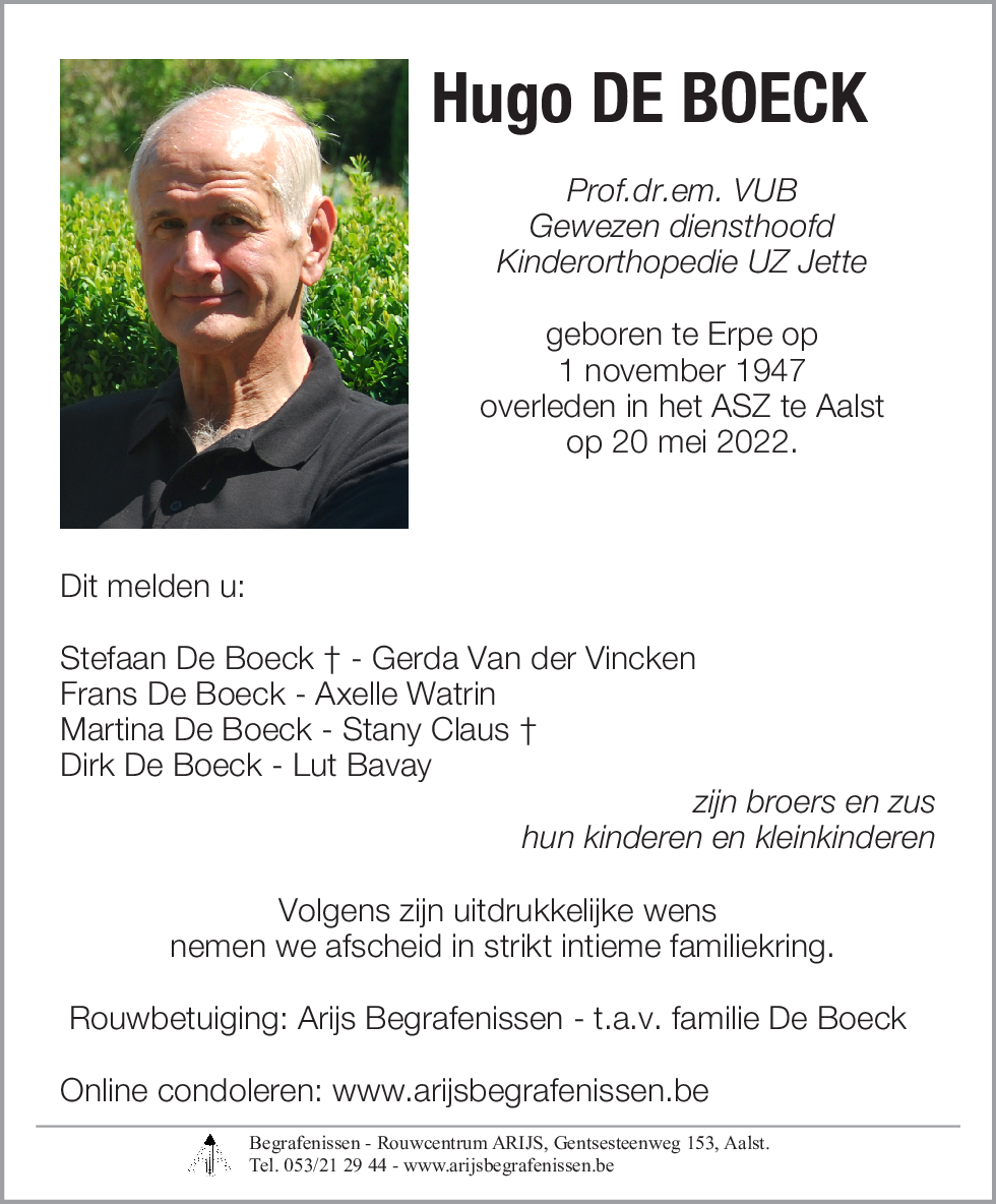 Hugo De Boeck