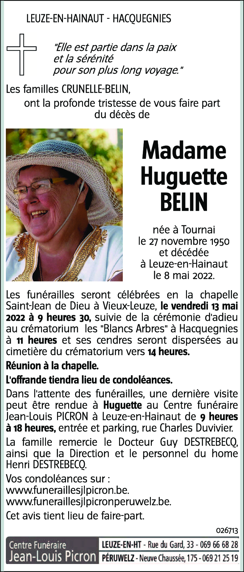 Huguette BELIN
